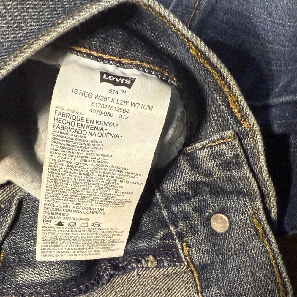 Levi Strauss Boy’s Blue Jeans, Size 16 28x28